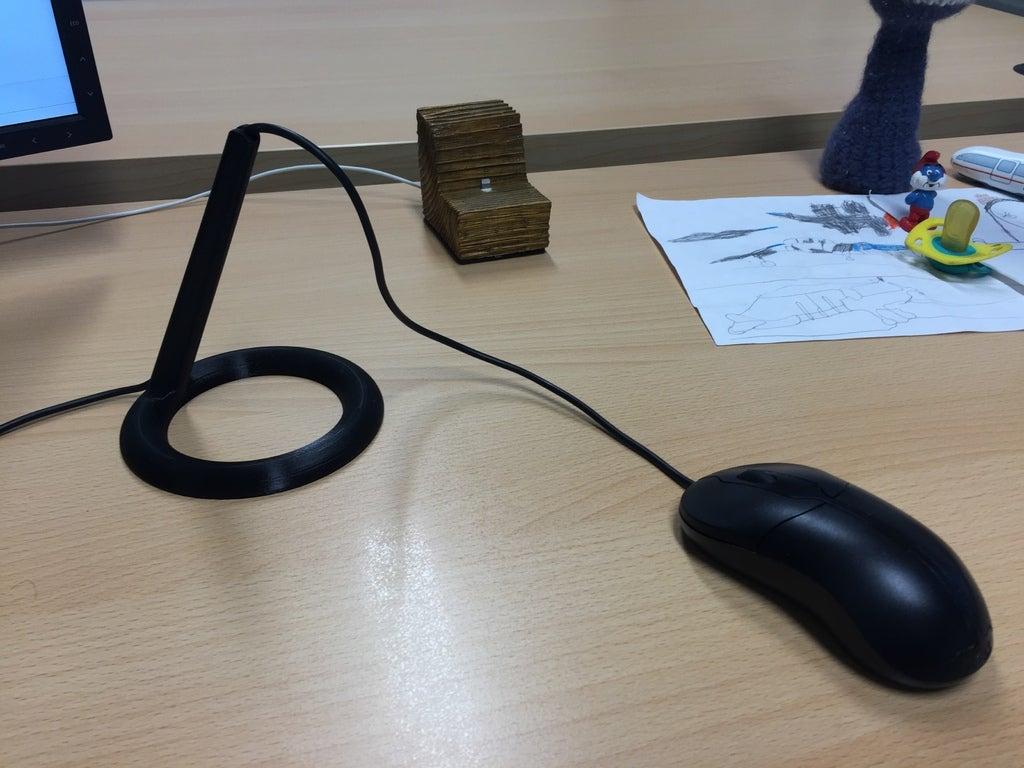  Fare Mouse Kablo Tutacağı Organizer Aparat Aparatı Tutucu Stand